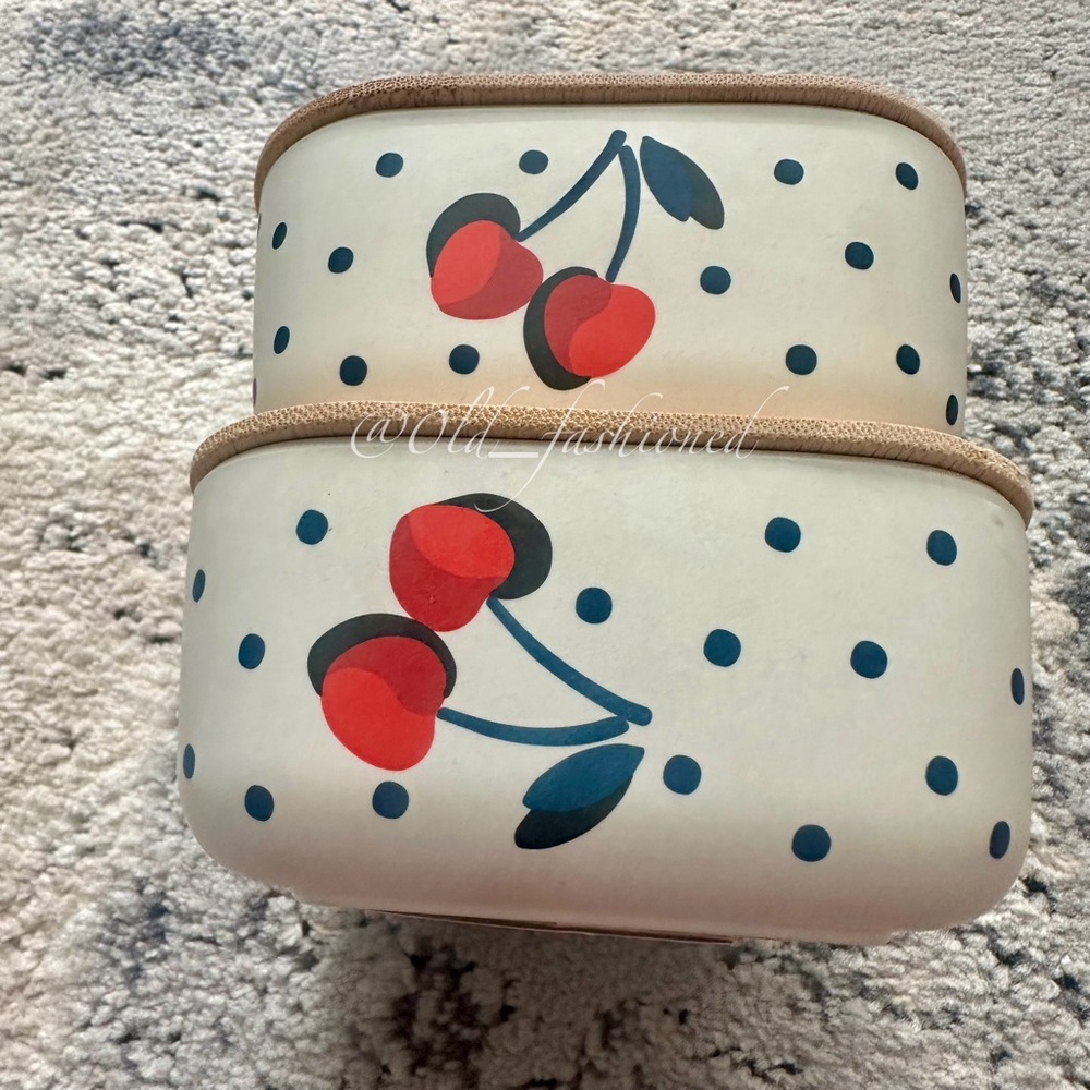 Price Firm - KATE SPADE Cherry Print Container (Set of 2) - Picture 11 of 14